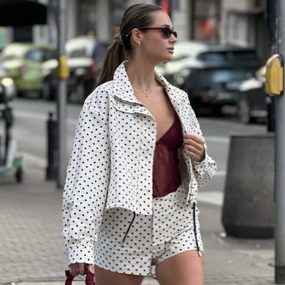 Conjunto Poá Noir - Outono Inverno l CAROL ESPAÇO FASHION