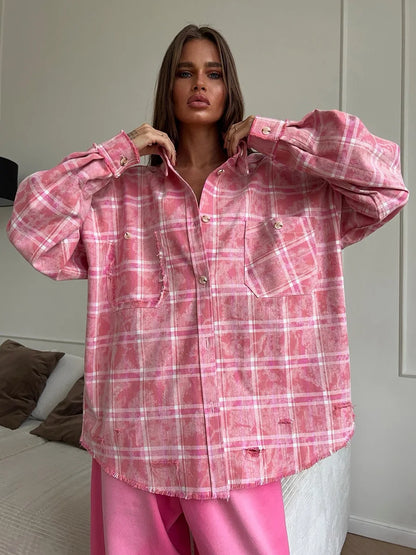 camisa , camisafemininina , camisafemininaxadrez ,camisarosafemininaxadrez