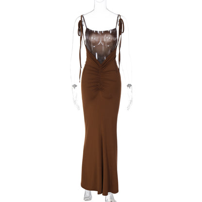 Vestido Elegante Maxi Aberto nas Costas