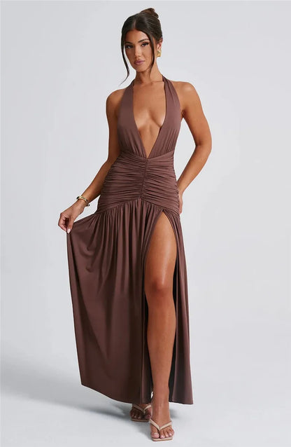 vestido , vestidolongo ,vestidomarrom, vestidolongofenda, vestidopreto , vestidobrancolongo