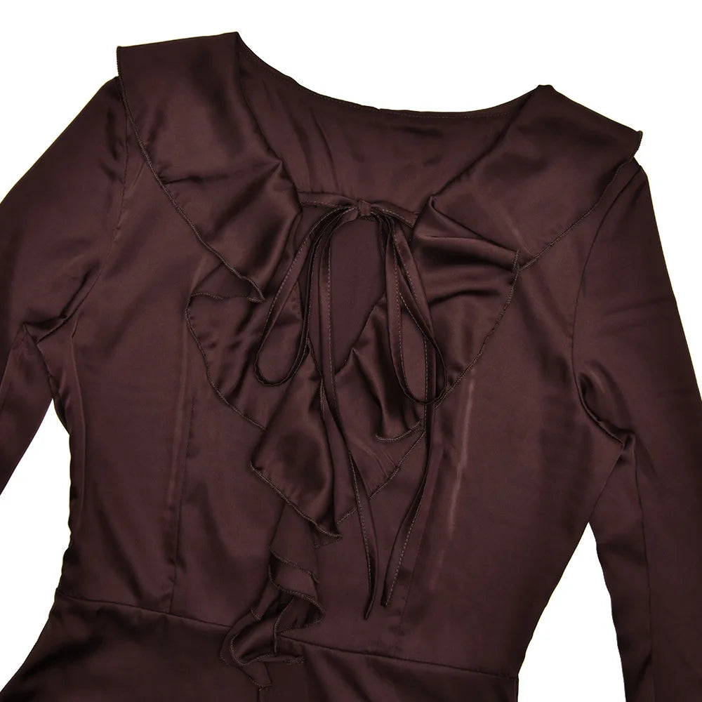 Vestido Curto Babado Nix