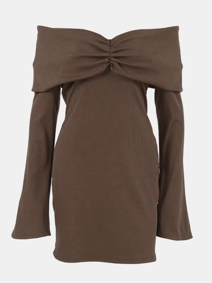 vestido , vestidocurto , vestidoinvernocurto , vestidomarrom 
