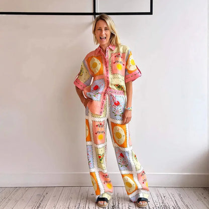 Conjunto Patch Color Pastel Calça