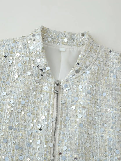 Jaqueta Shine Glam Paetê