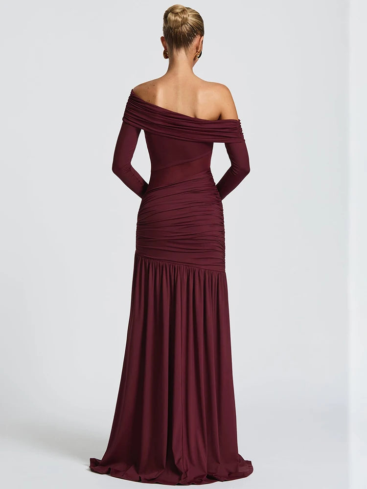 Vestido Longo Off-Shoulder