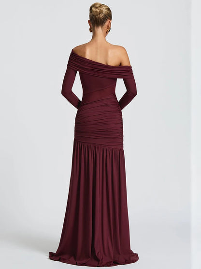 Vestido Longo Off-Shoulder