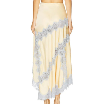 Conjunto Feminino Seda Com Renda