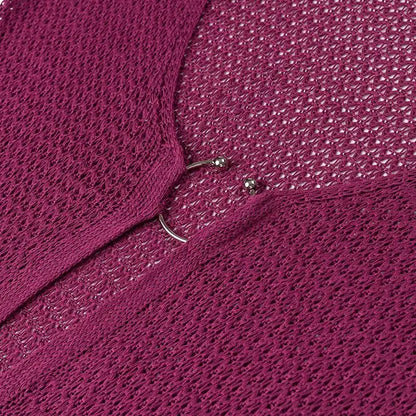 Saida de Praia Vestido Longo Manga Longa Argola