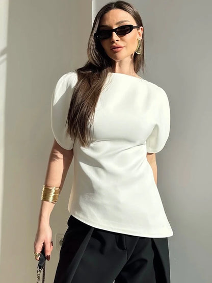 Blusa Feminina Elegance Puff - Casual Chic l CAROL ESPAÇO FASHION