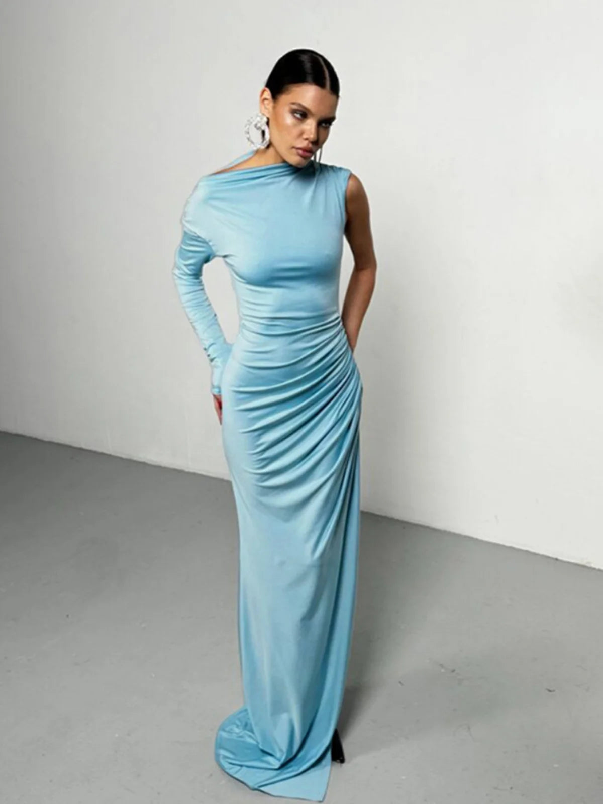 Vestido Longo Assimétrico Elara