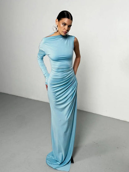 Vestido Longo Assimétrico Elara