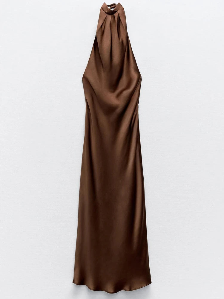 Vestido Frente Única Satin Maelle
