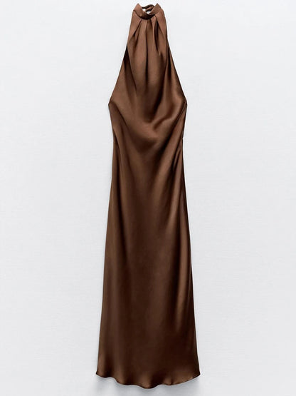 Vestido Frente Única Satin Maelle