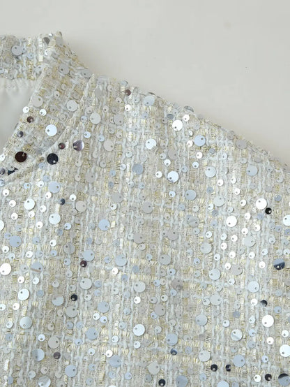 Jaqueta Shine Glam Paetê