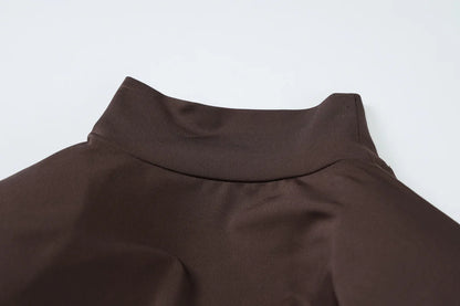 Vestido Longo  Drapeado com Fenda