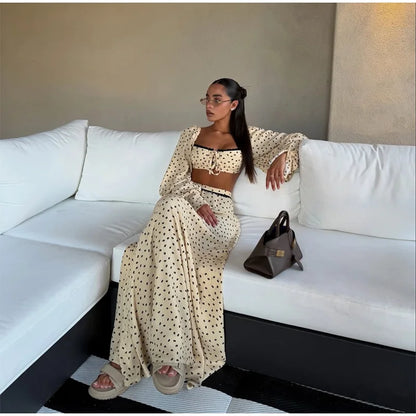 Conjunto Poá Belle Époque - Casual Chic l CAROL ESPAÇO FASHION
