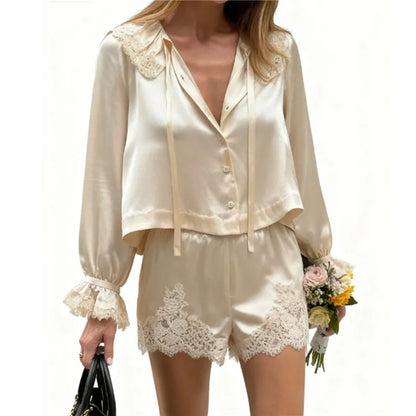 Conjunto Feminino Satin Lace
