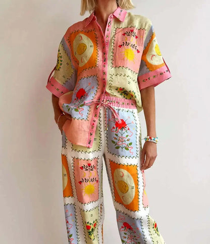 Conjunto Patch Color Pastel Calça