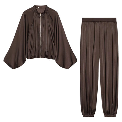 Conjunto Cetim Espresso Luxe - Outono Inverno l CAROL ESPAÇO FASHION