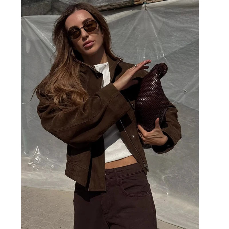 Jaqueta Suede Verona - Outono Inverno l CAROL ESPAÇO FASHION