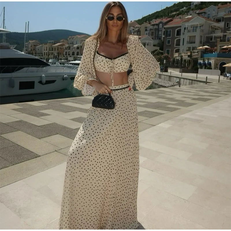 Conjunto Poá Belle Époque - Casual Chic l CAROL ESPAÇO FASHION
