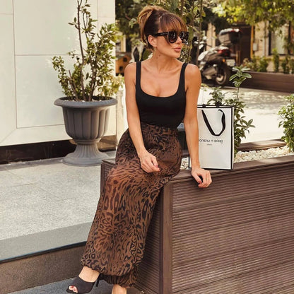 Calça Animal Print Safari Chic - Casual Chic l CAROL ESPAÇO FASHION