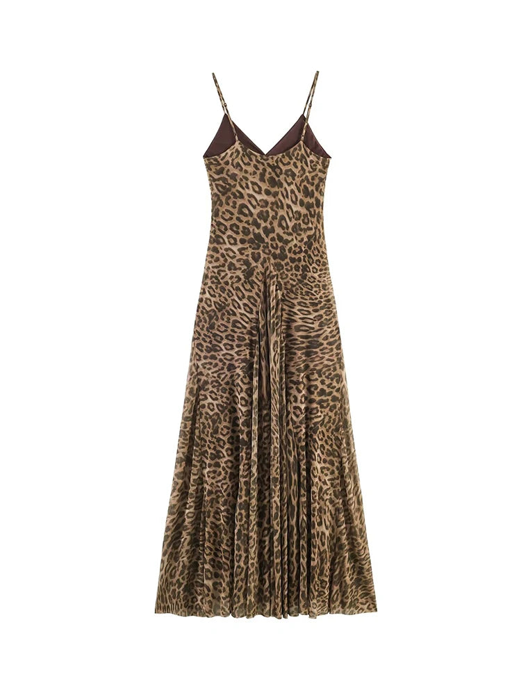 Vestido Longo Savannah Leopard - Casual Chic l CAROL ESPAÇO FASHION