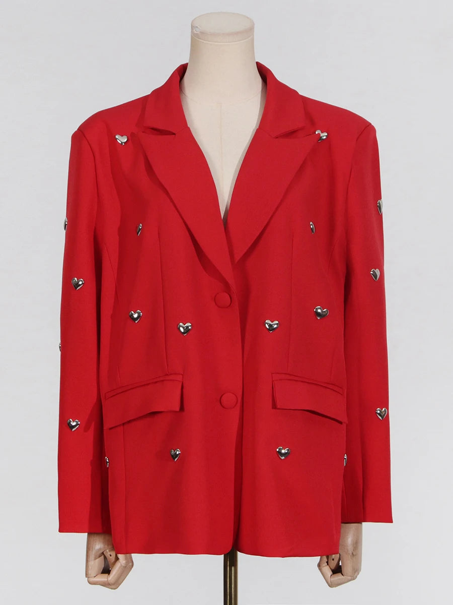 blazer , blazerfeminino, blazerfemininovermelho , blazerdetalhescorações