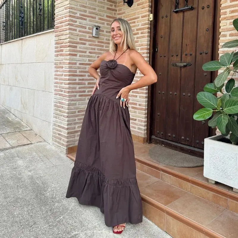 vestido , vestidomarrom , vestidoflor 