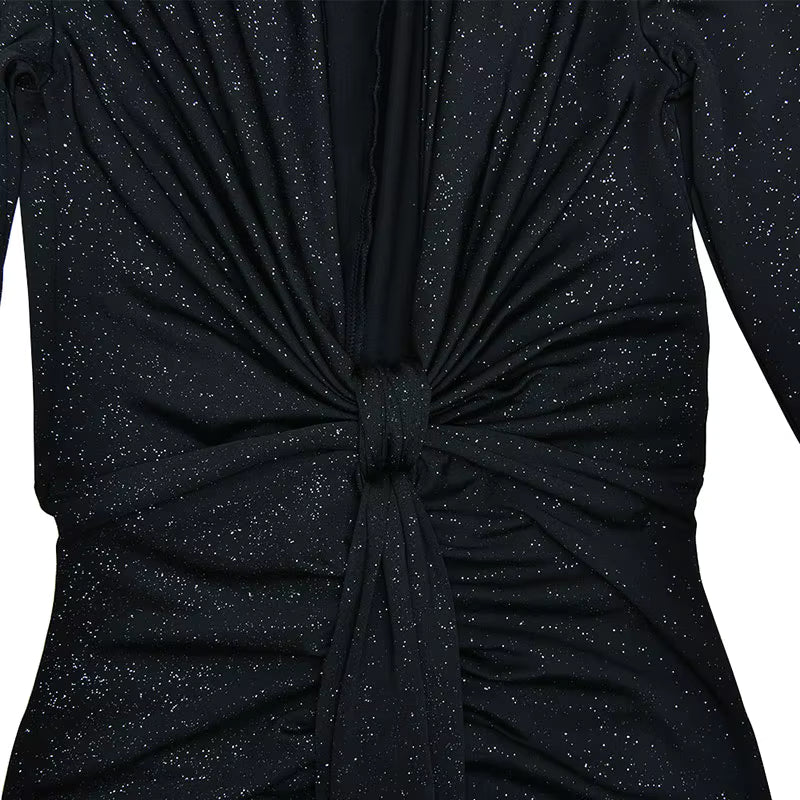 Vestido Longo Lurex Midnight - Moda Festa l CAROL ESPAÇO FASHION