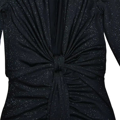 Vestido Longo Lurex Midnight - Moda Festa l CAROL ESPAÇO FASHION