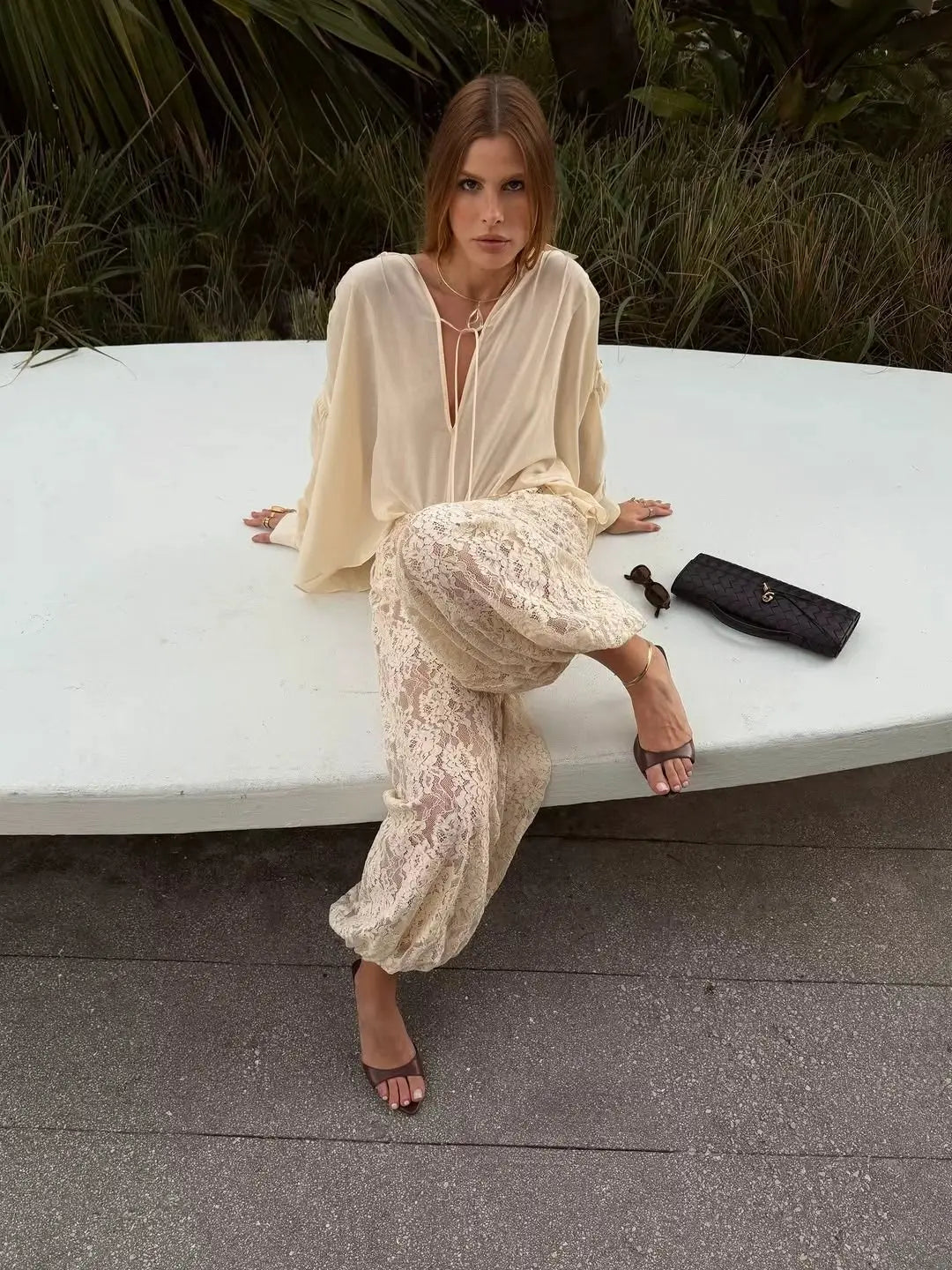 Calça Renda Boho - Casual Chic l CAROL ESPAÇO FASHION