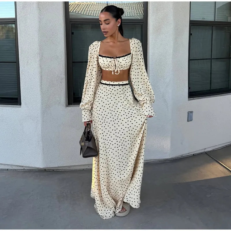 Conjunto Poá Belle Époque - Casual Chic l CAROL ESPAÇO FASHION