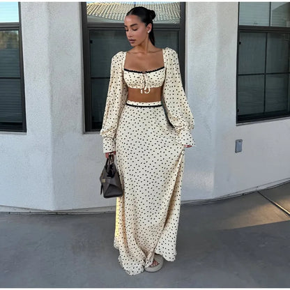 Conjunto Poá Belle Époque - Casual Chic l CAROL ESPAÇO FASHION