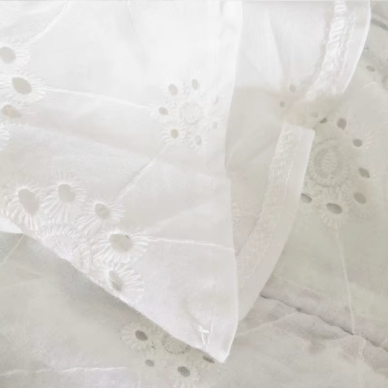 Vestido Curto Lese Manga Curta - Moda Praia l CAROL ESPAÇO FASHION