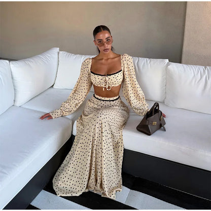 Conjunto Poá Belle Époque - Casual Chic l CAROL ESPAÇO FASHION