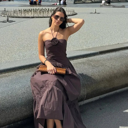 vestido , vestidomarrom , vestidoflor 