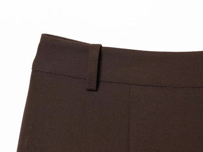 Conjunto Alfaiataria Chocolate Elegance - Outono Inverno l CAROL ESPAÇO FASHION