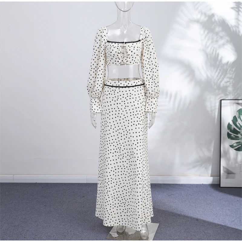 Conjunto Poá Belle Époque - Casual Chic l CAROL ESPAÇO FASHION