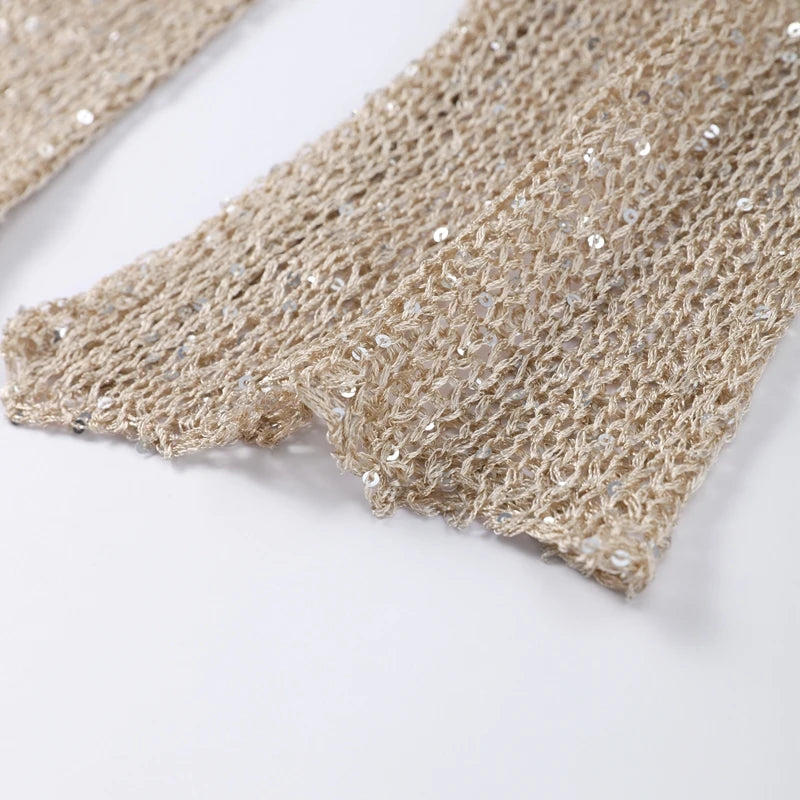 Blusa Tricot Paetê - Casual Chic l CAROL ESPAÇO FASHION