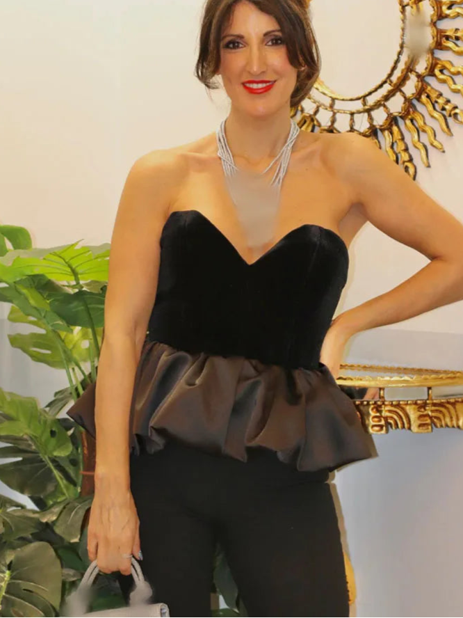 blusa , blusapeplum, blusafemininapreta
