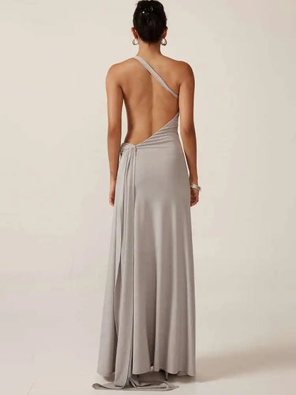 Vestido Longo Assimétrico Cassia