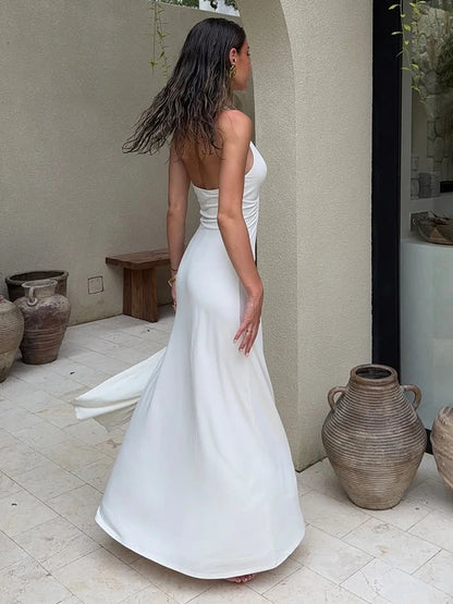 Vestido Longo Elegância Ribbon