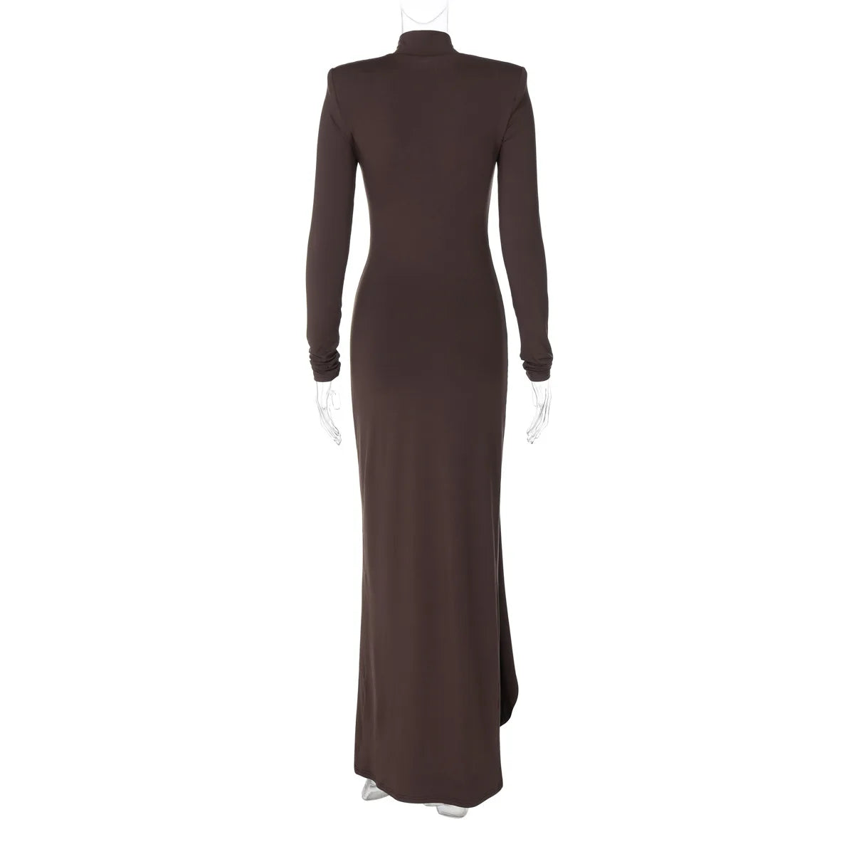 Vestido Longo  Drapeado com Fenda