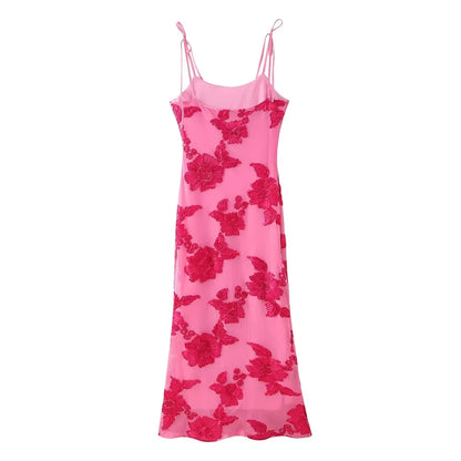 Vestido Longo Sofist Flowers 3D Bordadas