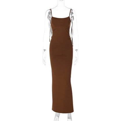 Vestido Elegante Maxi Aberto nas Costas