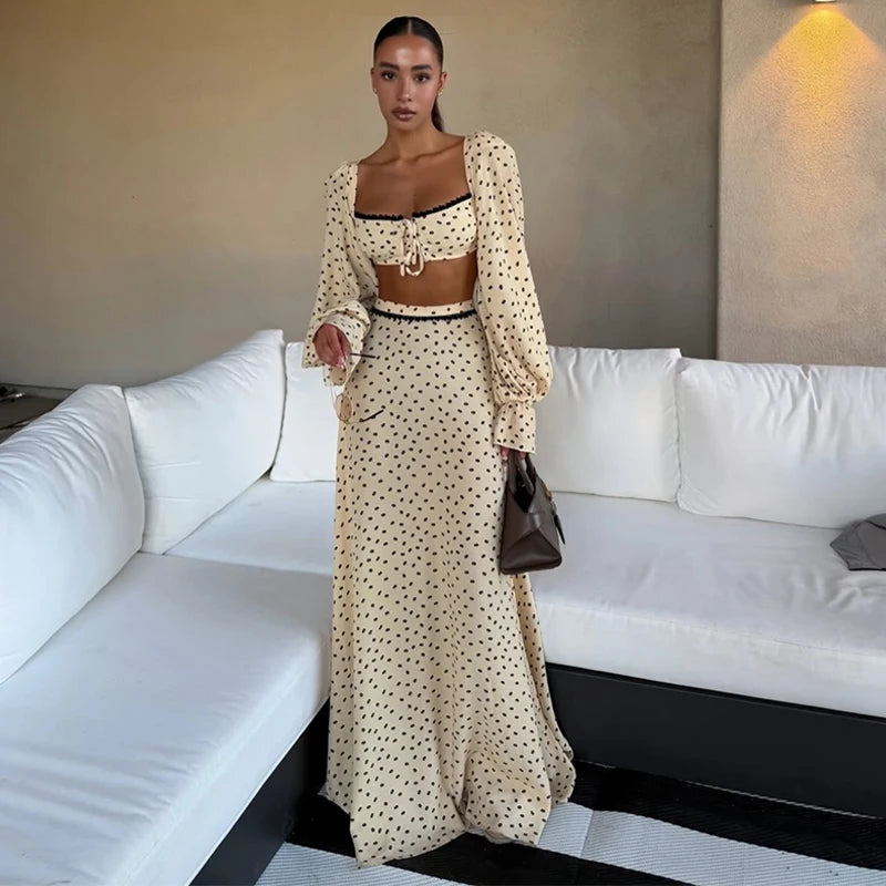 Conjunto Poá Belle Époque - Casual Chic l CAROL ESPAÇO FASHION
