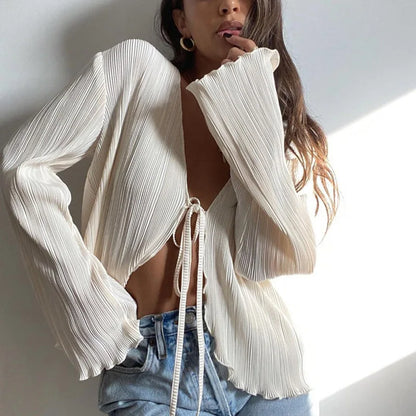 batafeminina ,blusamulher ,bataamarraçãofrontal