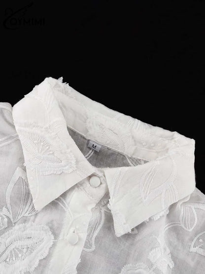 Conjunto Floral Blanc Étoile - Casual Chic l CAROL ESPAÇO FASHION