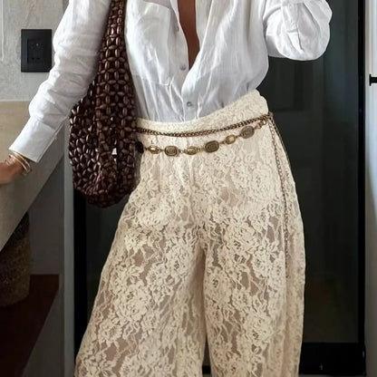Calça Renda Boho - Casual Chic l CAROL ESPAÇO FASHION